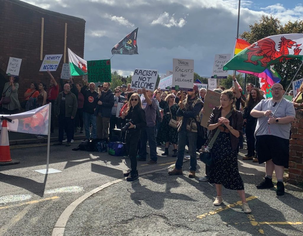 Mold anti-fascist counter demonstration 2025-09-28