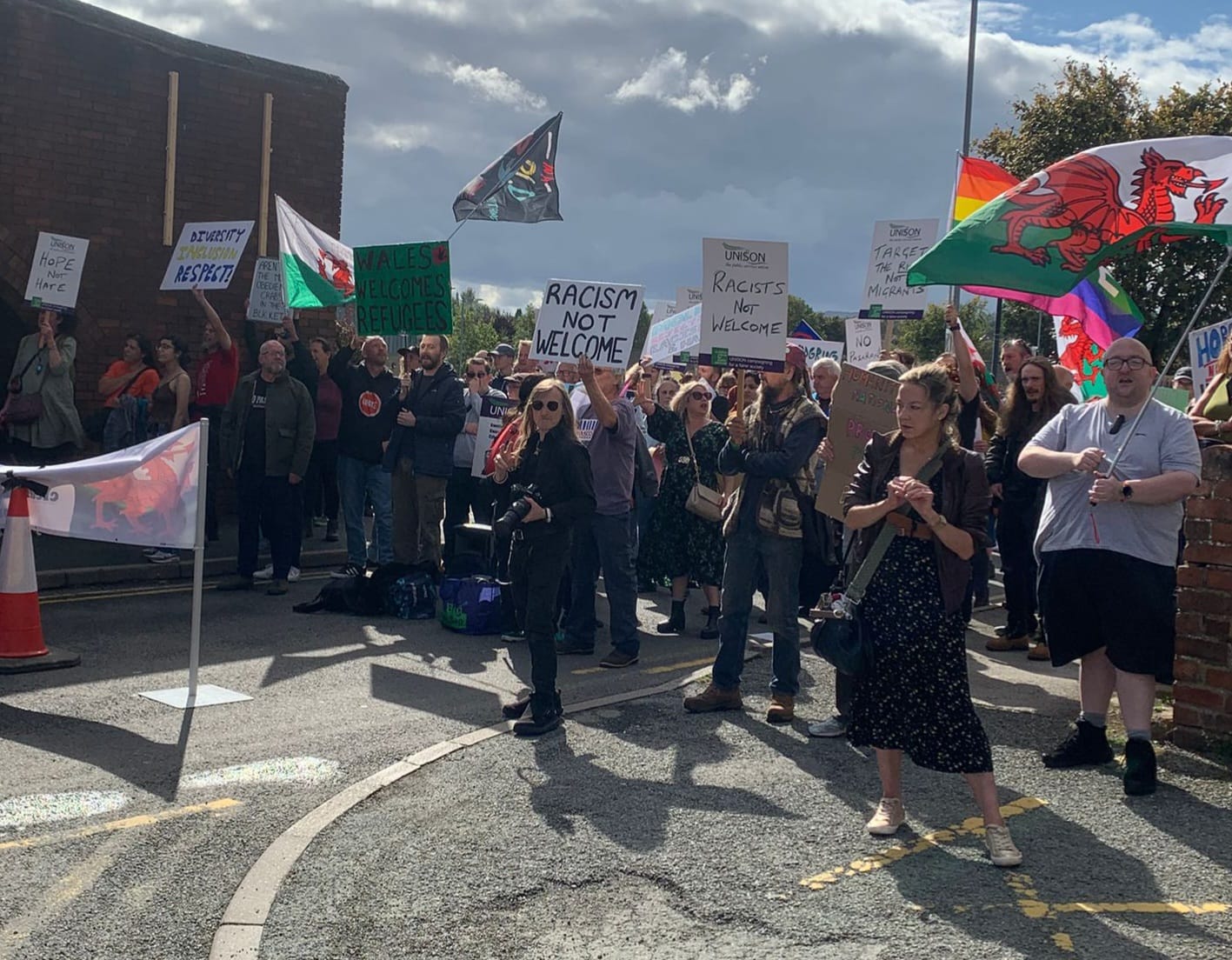 Mold anti-fascist counter demonstration 2025-09-28