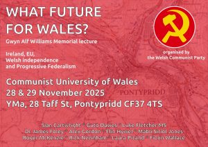 Communist University of Wales 2025 flyer
