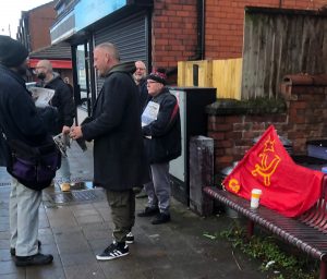 Morning Star distribution at Shotton, North Wales, 1st November 2025