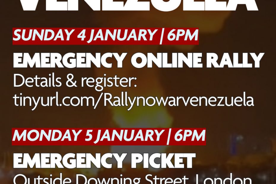 No war on Venezuela - emergency rally and picket information