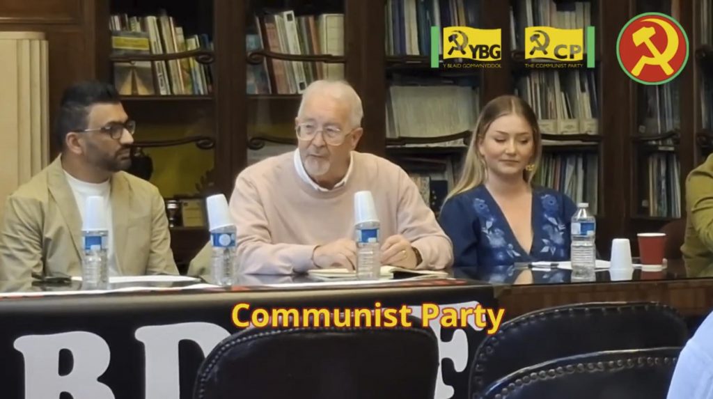 Rob Griffiths at the Cardiff Stop the War hustings for the Senedd Elections 2026