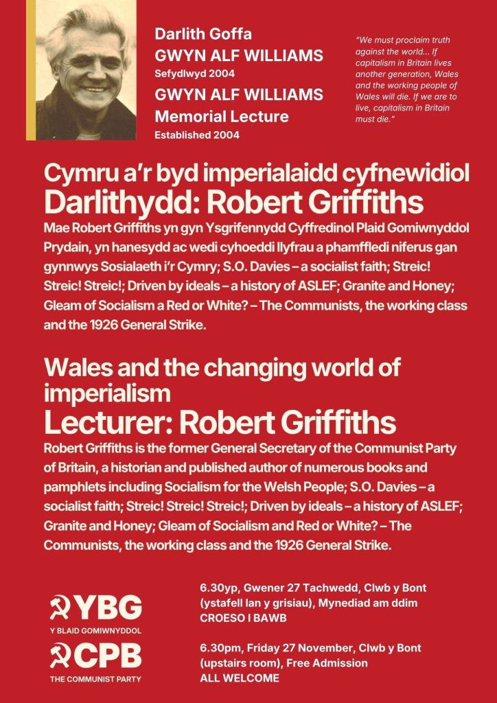 2026 Gwyn Alf Williams Memorial Lecture Flyer page 2